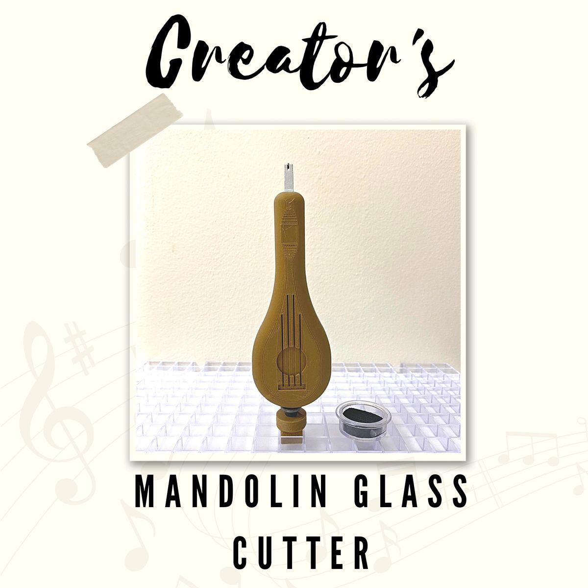 5" MANDOLIN Handheld Glass Cutter with CSG10, Docking Station, and oil